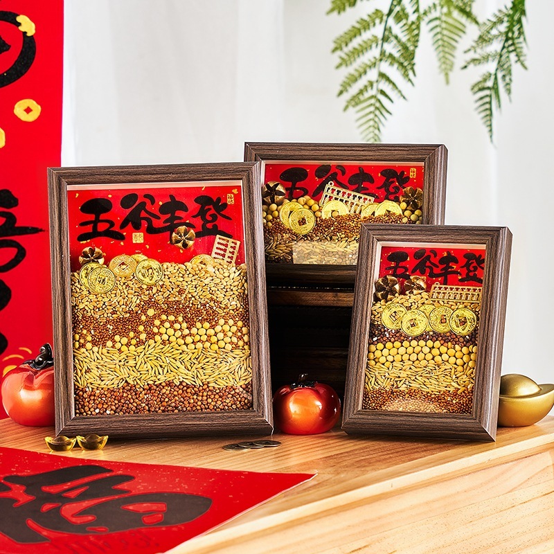 豊かな穀物の装飾品、新築祝いの装飾、新居の引っ越しセレモニーの装飾用品、ギフトのフルセット|undefined