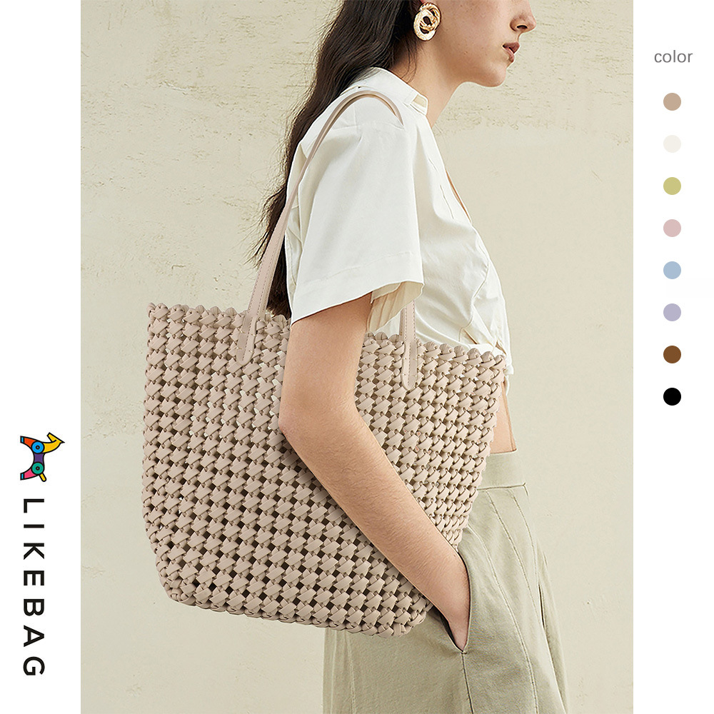 Borse da donna 2024 Nuove borse tessute a mano, design di nicchia, stile natalizio, borsa a tracolla di grande capacità, altamente consigliata_voghion.com