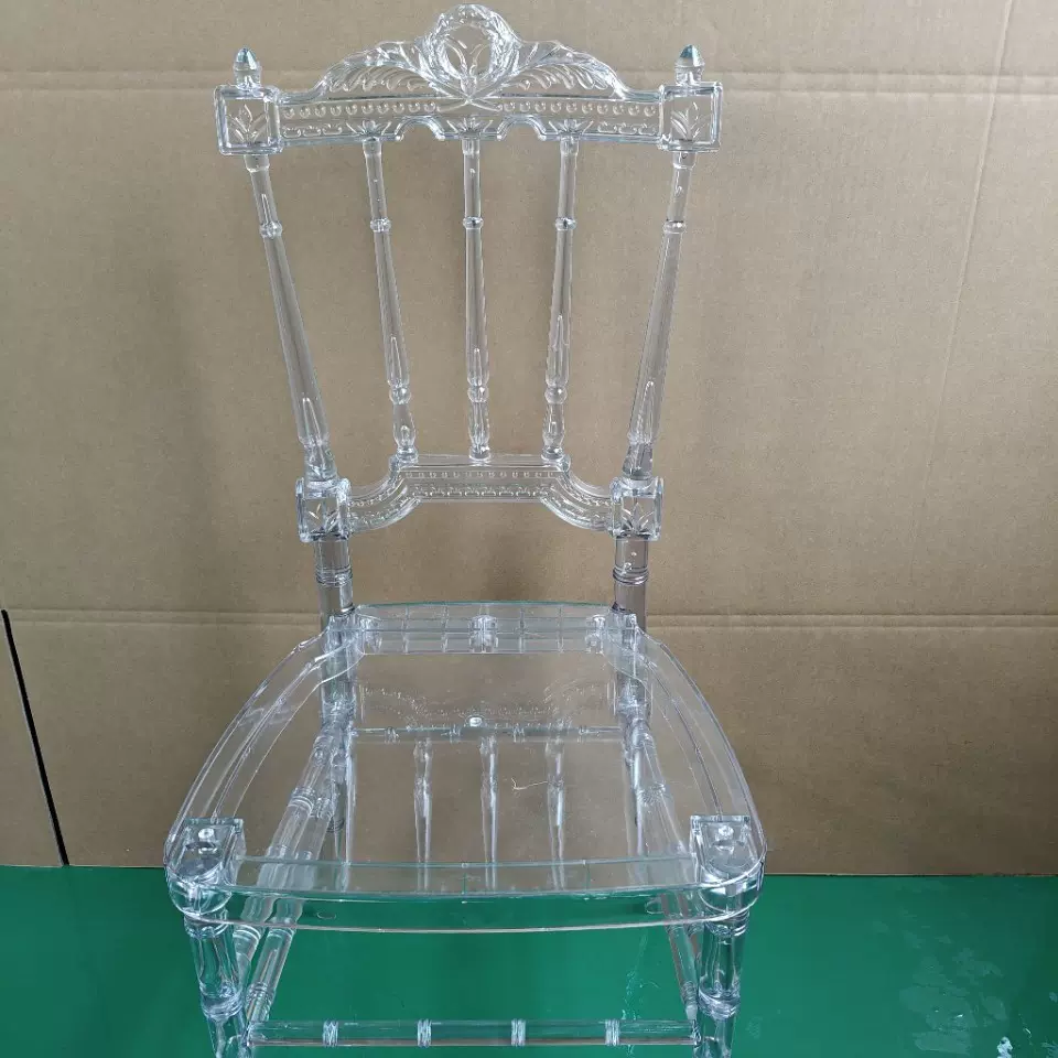 可组装树脂餐椅宝石PC椅子 亚克力法官椅宴会高档餐椅外贸批发