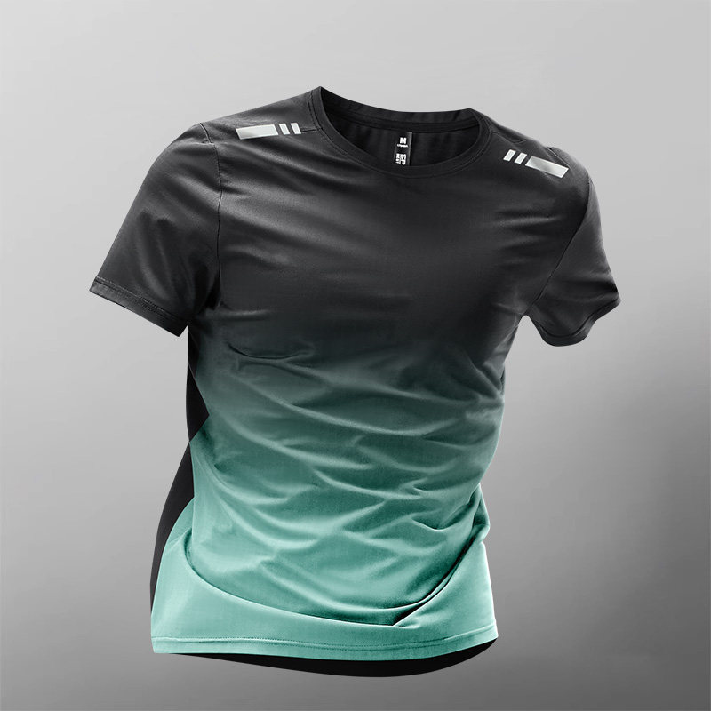 Trajes deportivos para hombres hielo veloz ropa seca camiseta de fitness correr mangas cortas pantalones cortos trajes de entrenamiento fábrica transfronteriza al por mayor