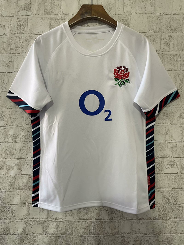 Rugby Jersey 2024-25 England Home and Away Rugby Jersey Jersey Jersey Jersey Men's Short Sleeve Sweatshirt