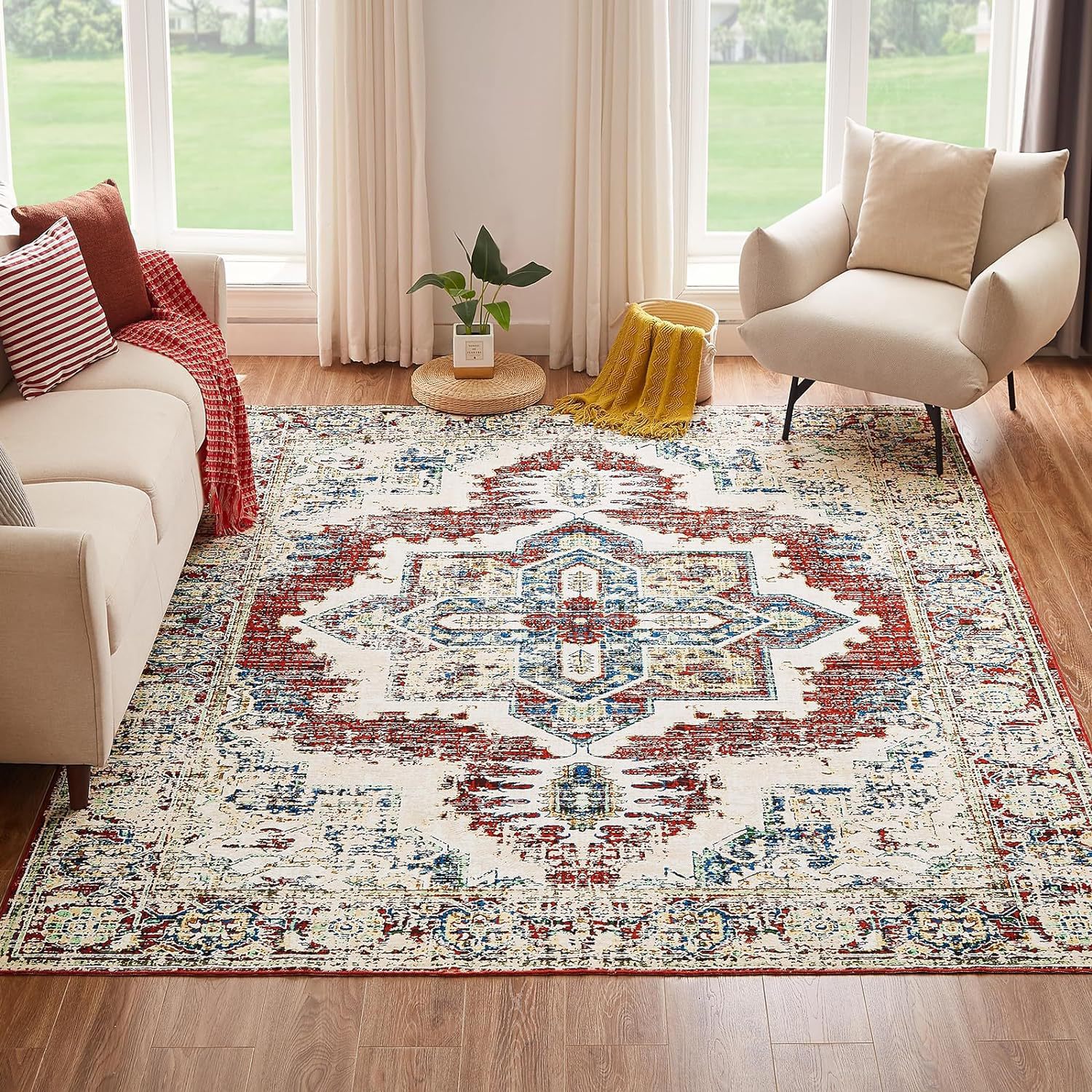 Böhmischer Teppich Für Wohnzimmer Schlafzimmer Und Terrasse_voghion.com