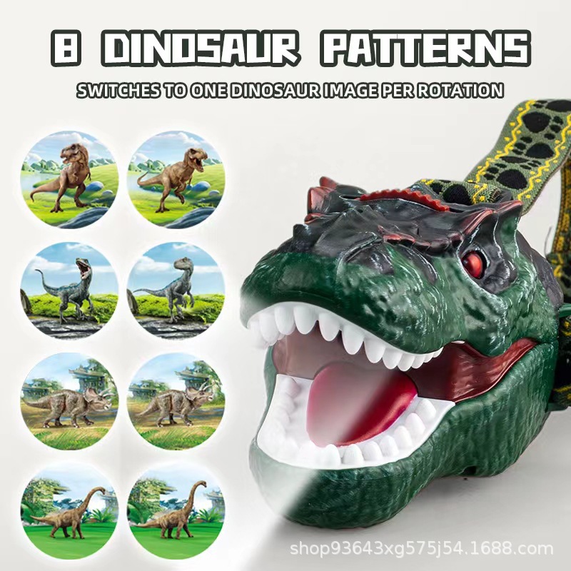 Explosiones transfronterizas de dinosaurios cabeza lámpara proyector luz música niños nuevos productos puzzle juguetes al por mayor image 5