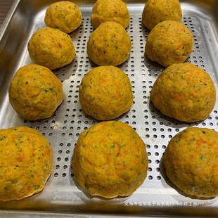 Dog Wet Food Handmade Dog Nest Head Homemade Pet Mixed Rice Dog Food Meatballs Dog Snacks Steamed Fresh Food Dog Rice