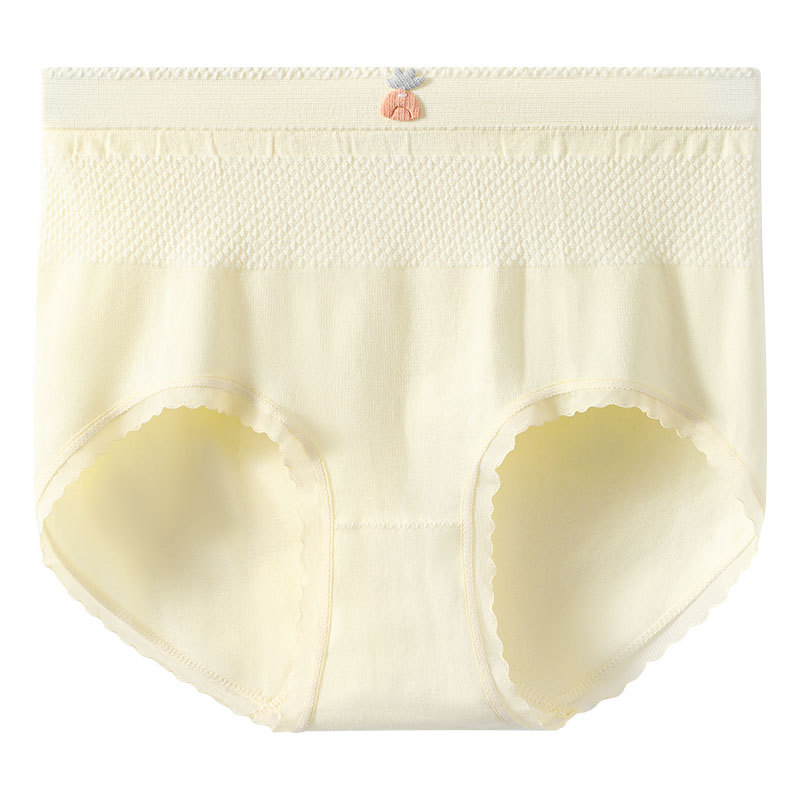 Ropa interior de mujer, entrepierna de algodón transpirable antibacteriana, cintura alta, pantalones cortos triangulares para niñas, sin costuras, ropa interior cómoda de gran tamaño al por mayor