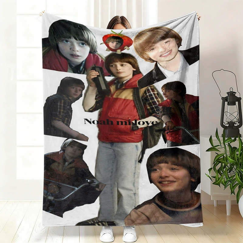 Плюшевая флисовая плед-одеяло BylerCP (в стиле Stranger Things), мягкий для отдыха, 70×100–150×200 см