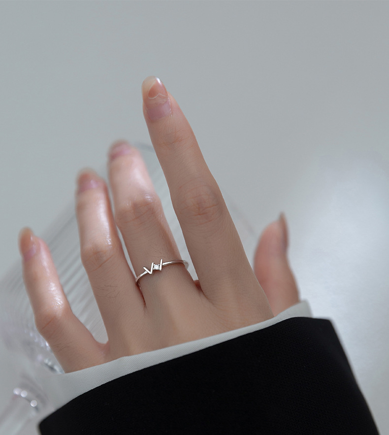 Bracciale di perline geometrico lettera w con diamanti_voghion.com
