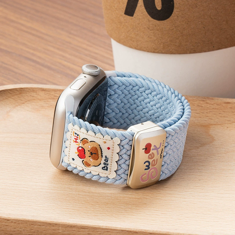 Медвежья подвеска на магнитном браслете для часов Apple Apple watch ремешок iwatch