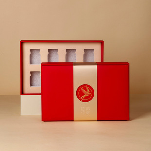 Instant Bird's Nest fresh stew sub-bottle lid bird's nest high-end gilding gift box handbag universal packaging gift box