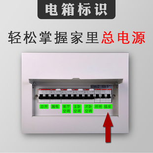 ✅Jh distribution box switch logo sticker meter box switch sticker luminous decorative wall sticker general brake air switch lamp