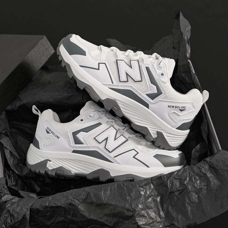 봄과 가을 뉴발란스 쿨 러닝 야외 하이킹 신발 남성 스포츠 및 레저 하이킹 신발 여성 사계절 통기성 커플 모델 N 문자
