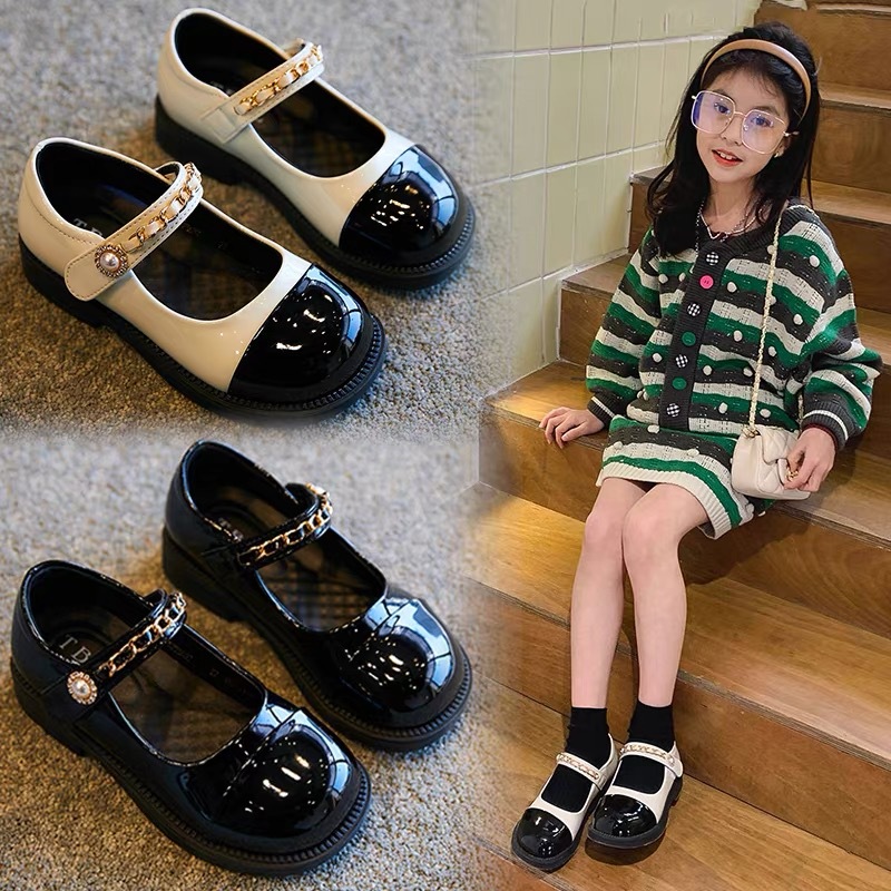 Girls' Shoes Children's Princess Small Leather Shoes 2025 New Stylish Single Shoes for Girls Spring and Autumn Soft-Soled Mary Jane