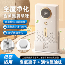 跨境空气净化器家用卧室除味器冰箱车载厕所去味香熏臭氧除臭器