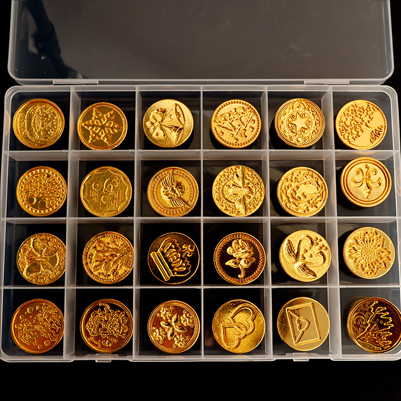 Un conjunto completo de sellos de pintura al fuego, fábricas de comercio exterior transfronterizas, granos de cera de pintura al fuego, accesorios de bricolaje en caja, almohadillas de desmoldeo para hornos al por mayor