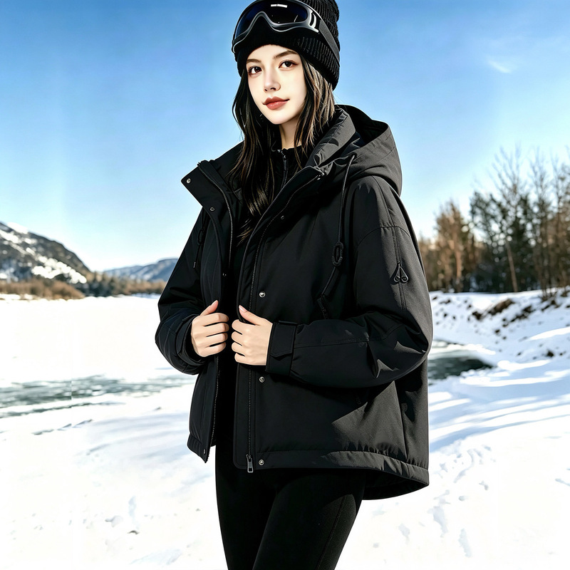 Soft shell quilted parka jacket 2026 autumn and winter new model outdoor couple's thickened cold-proof cotton coat Soft shell quilted parka jacket 2026 autumn and winter new model outdoor couple's thickened cold-proof cotton coat