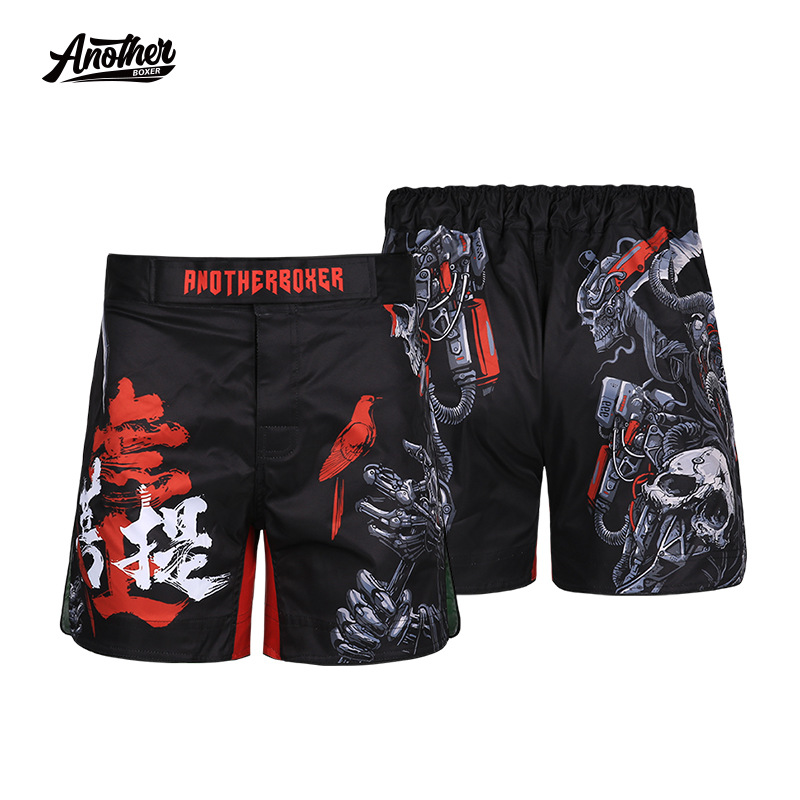 Anotherboxer New Bodhi Mma Shorts for Adults, Men and Women, Muay Thai and Sanda Fighting Sports Pants