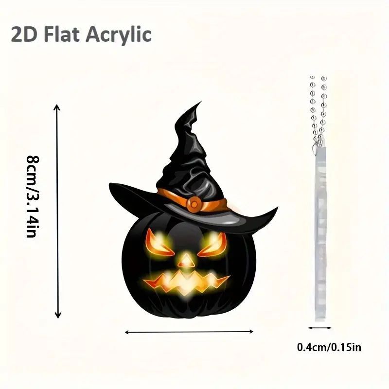 Halloween encantador calabaza colgante de vacaciones acrílico plano transfronterizo nuevo colgante interior colgante de fiesta colgante