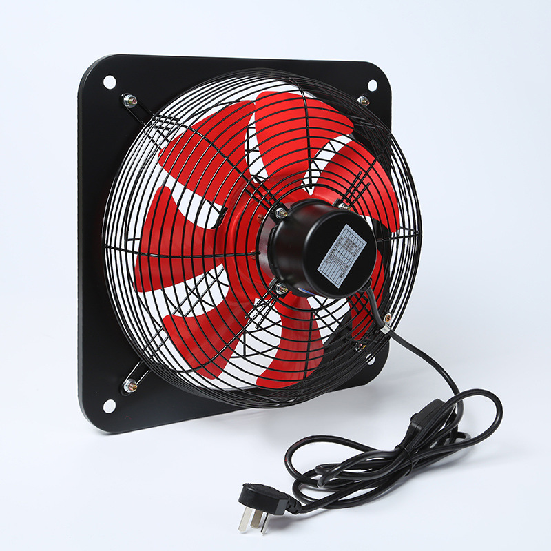 Qiangli Home Ventilador de escape de 1214 pulgadas Ventilador de escape industrial de metal Ventilador de escape de campana extractora de ventana de cocina de 47 hojas