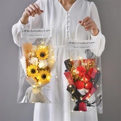 手作りドライフラワー石鹸 バラの花束完成品 七夕の日 バレンタインデーのギフト 教師の日のクリエイティブギフト ひまわり