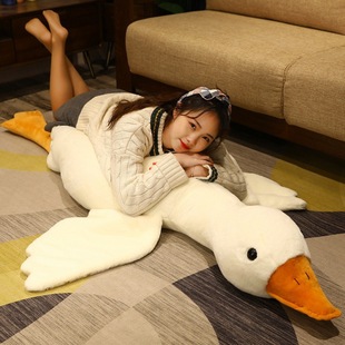 Internet Celebrity Big White Goose Pillow, Sleeping Pillow, Large Doll Plush Toy, Girl's Bed Sleeping Pillow, Comfort Doll