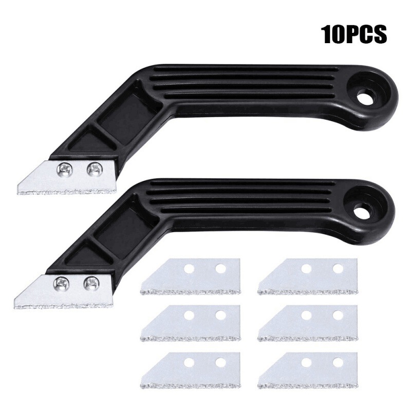 Cross-border supply 10PCS manual grouting removal tool black bevel rake wall joint tile joint cleaning tool
