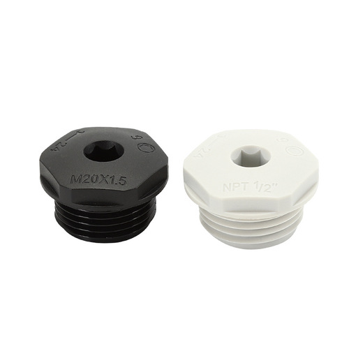 Hexagonal socket head cap screw M metric external thread connection anti-static nylon plug for cabinet panel hole plug
