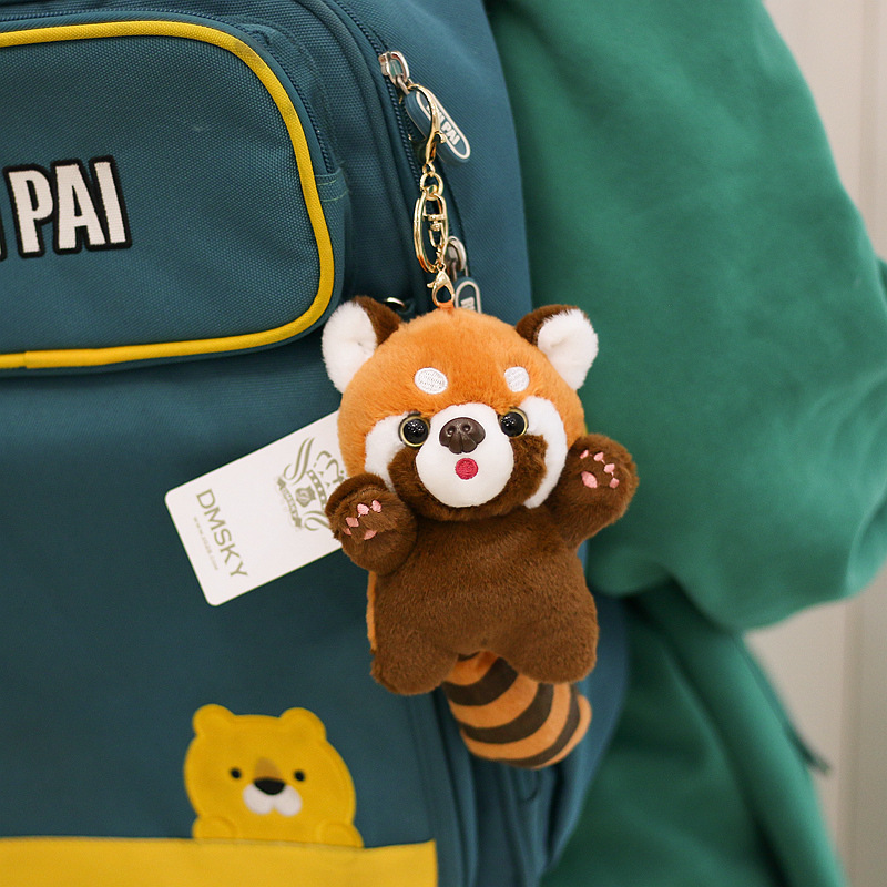 Popular Red Panda Keychain Raccoon Plush Toy Doll Backpack Pendant Decoration Same Style as Chengdu Base Popular Red Panda Keychain Raccoon Plush Toy Doll Backpack Pendant Decoration Same Style as Chengdu Base