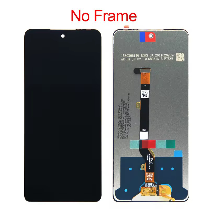 Aplicable a tecno spark 10PRO teléfono móvil LCD panel assembly KI7 LCD panel assembly LC
