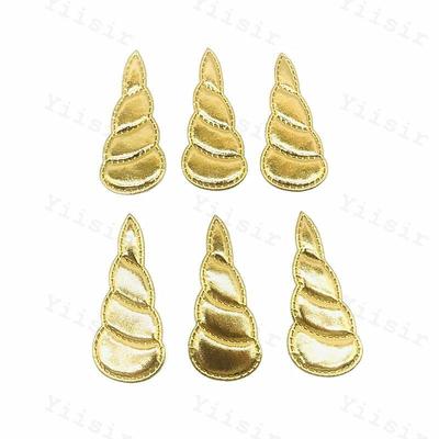 独角兽角超声波压花牛角金色儿童饰品头饰工艺品配件独角兽角辅料|ru