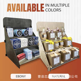 桌面零食调料罐置物架多层礼品展示架手办收纳架阶梯便携展示支架