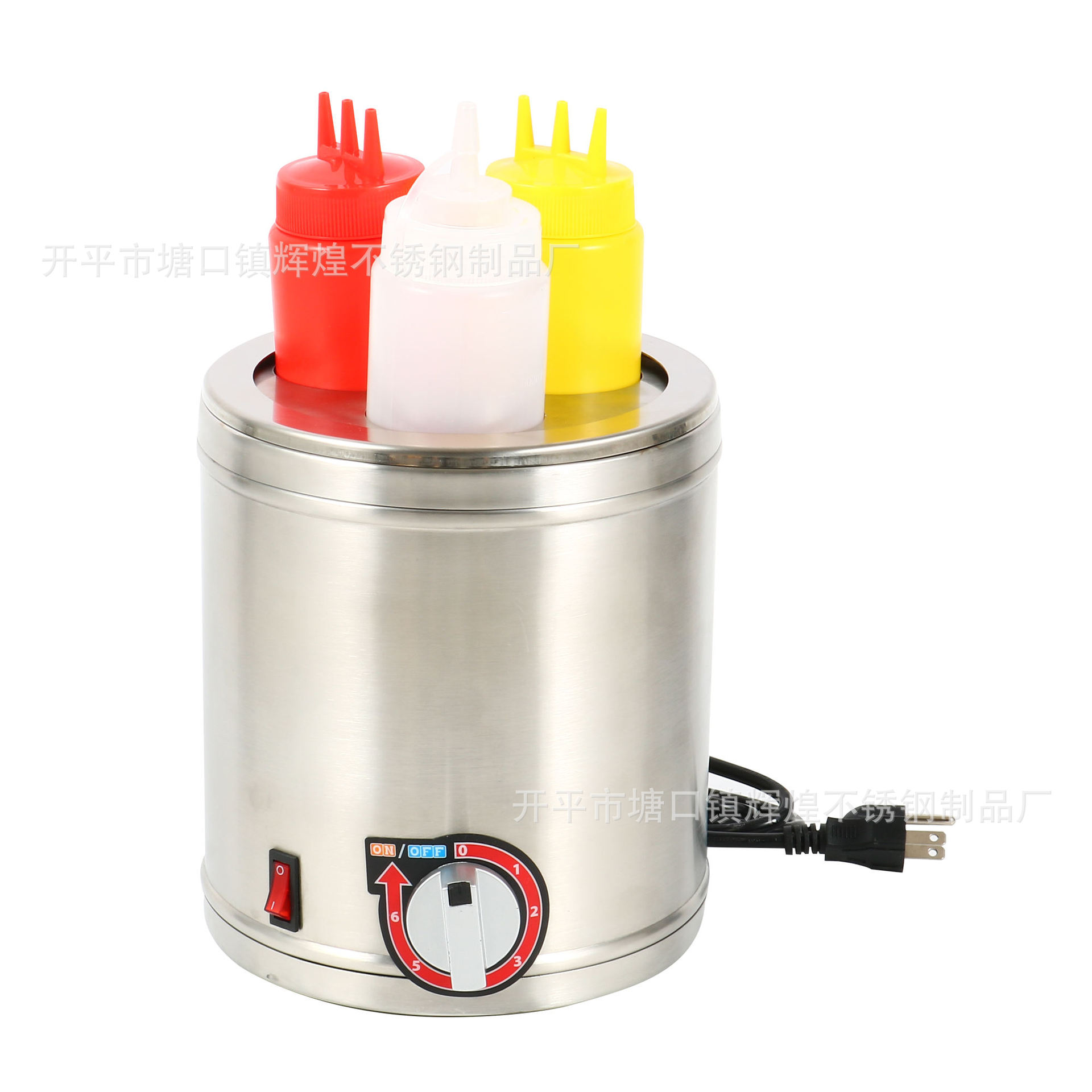 Commercial Electric Jam Bottle Equipment Sauce Warmer Sauce Bottle Warmer Chocolate Jam Bottle Thermostat Container