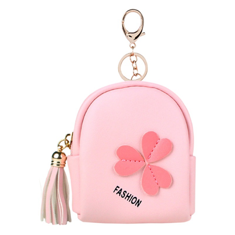 Estilo coreano fresco lindo estudiante monedero de la moneda de cuero pequeño bolso de La Moneda bolsa de identificación integrada portátil