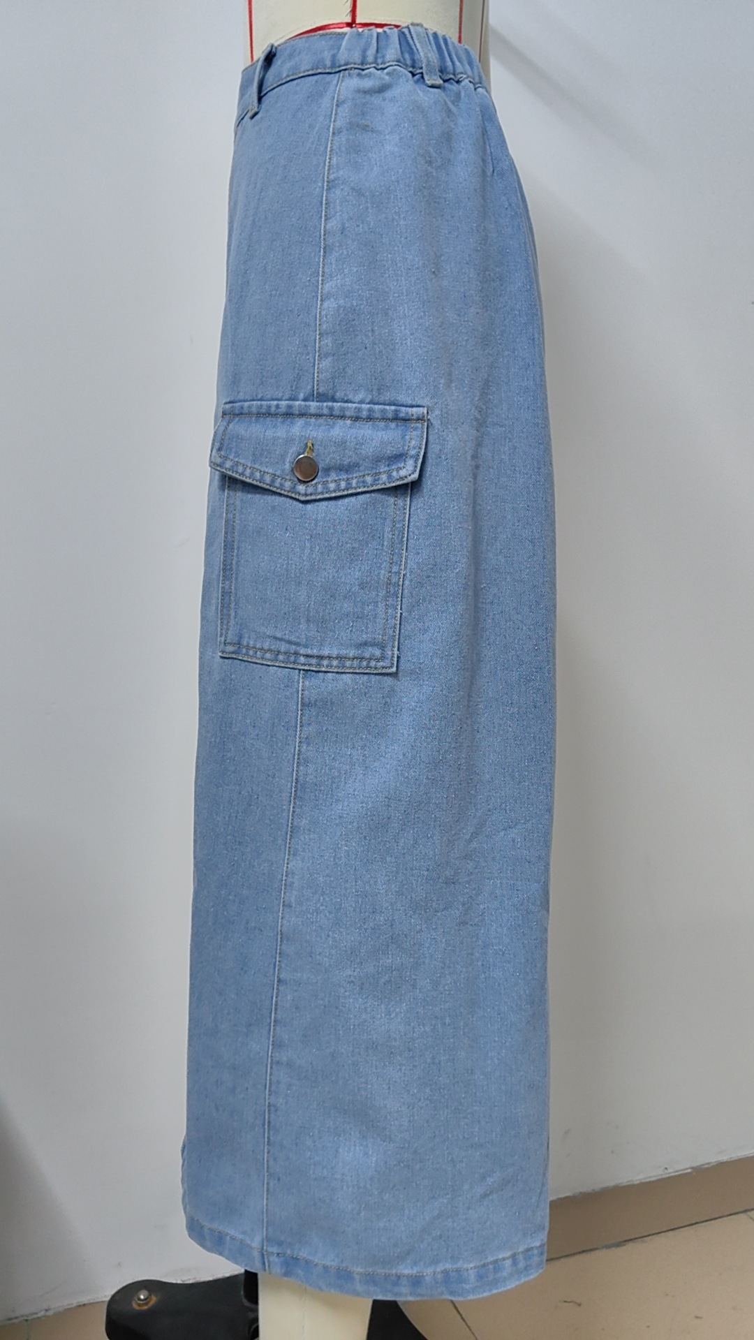 Damen Jeansrock Elastisch Für Alltag Und Freizeit Damenrock_voghion.com