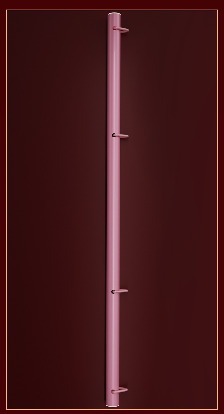 Steel Tube Restraint Bar with Cuffs, Couple Bed Aid for Bondage Play, Pink — detail image 20