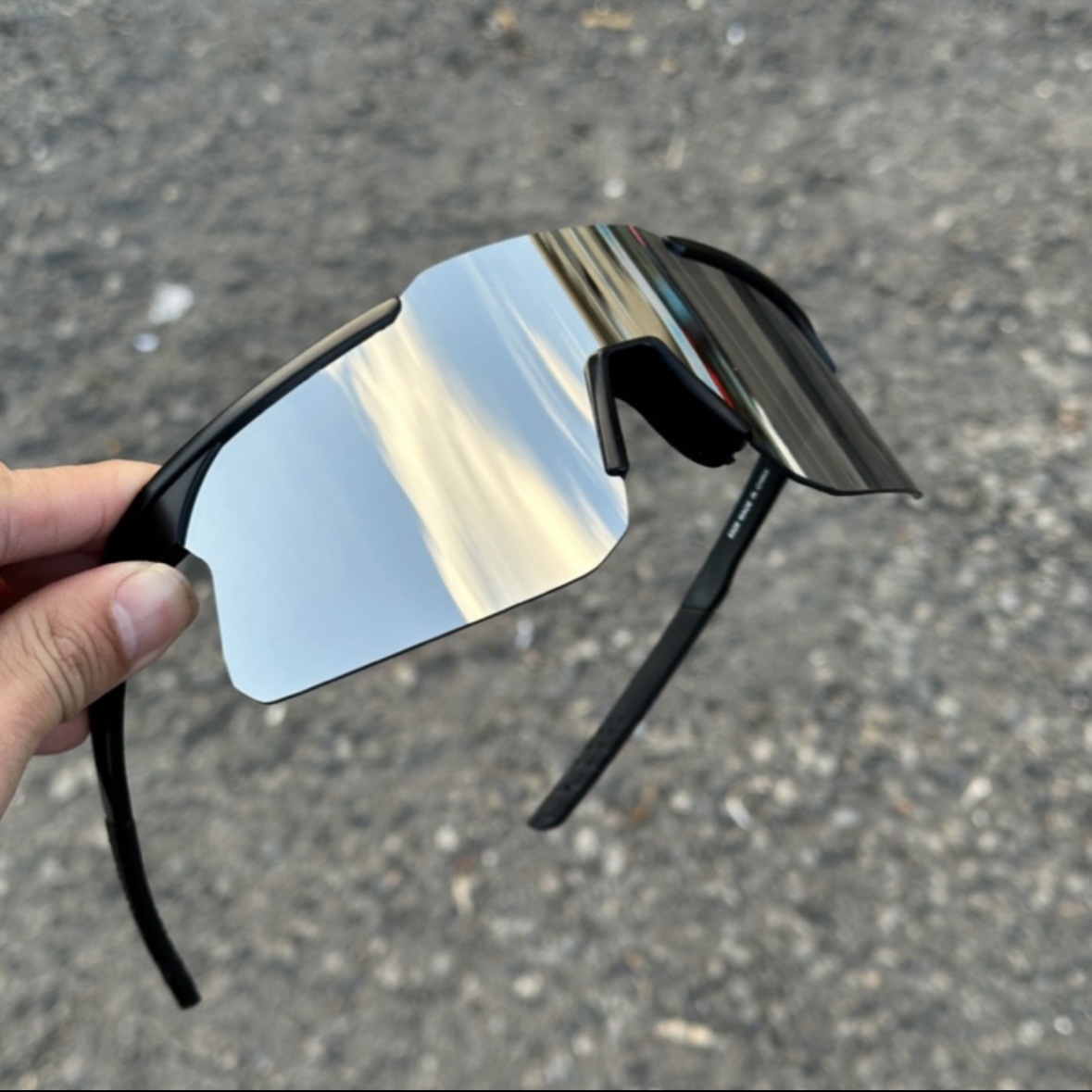 Versatile Minimalist Cycling Goggles Men, Large Frame Sunglasses, Hiking And Climbing Windproof Glasses, UV Protection Sunglasses For Women,_voghion.com