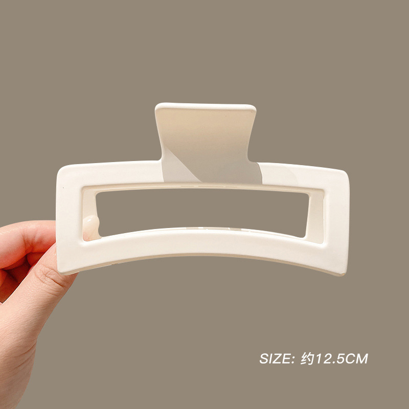 Gran volumen de cabello, horquilla larga, sentido avanzado femenino 2025 nuevo clip de agarre completo, clip de tiburón, tocado, horquilla