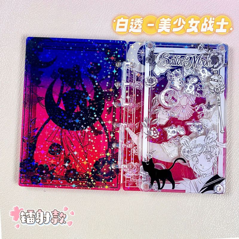 日本の漫画 A7 ルーズリーフノートブックかわいいガーリーハート高価値アニメ学生アクリル|undefined