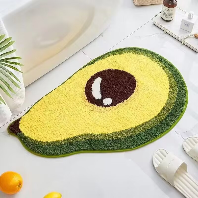 Simple Faux Cashmere Bath Mat 5