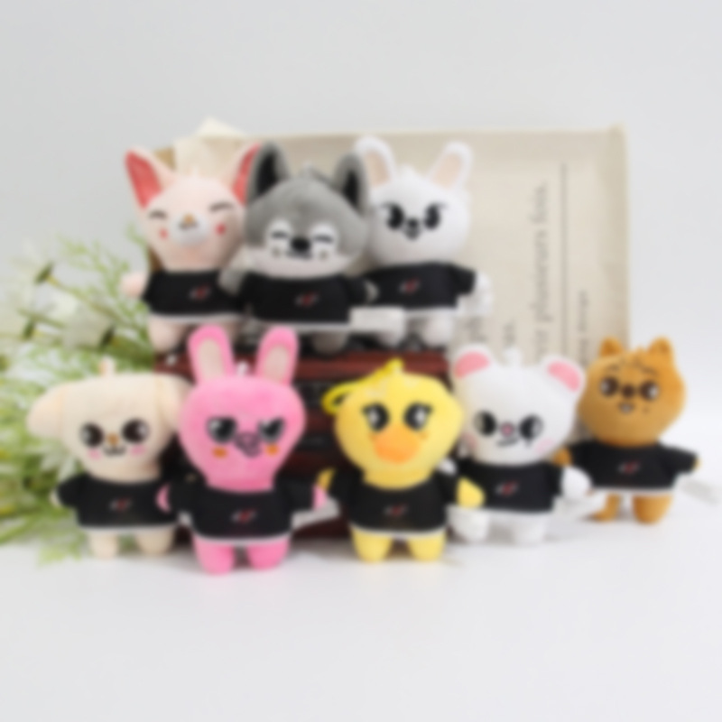 可爱卡通流浪儿童公仔T恤黑衫款玩偶毛绒玩具包包钥匙扣挂件礼物