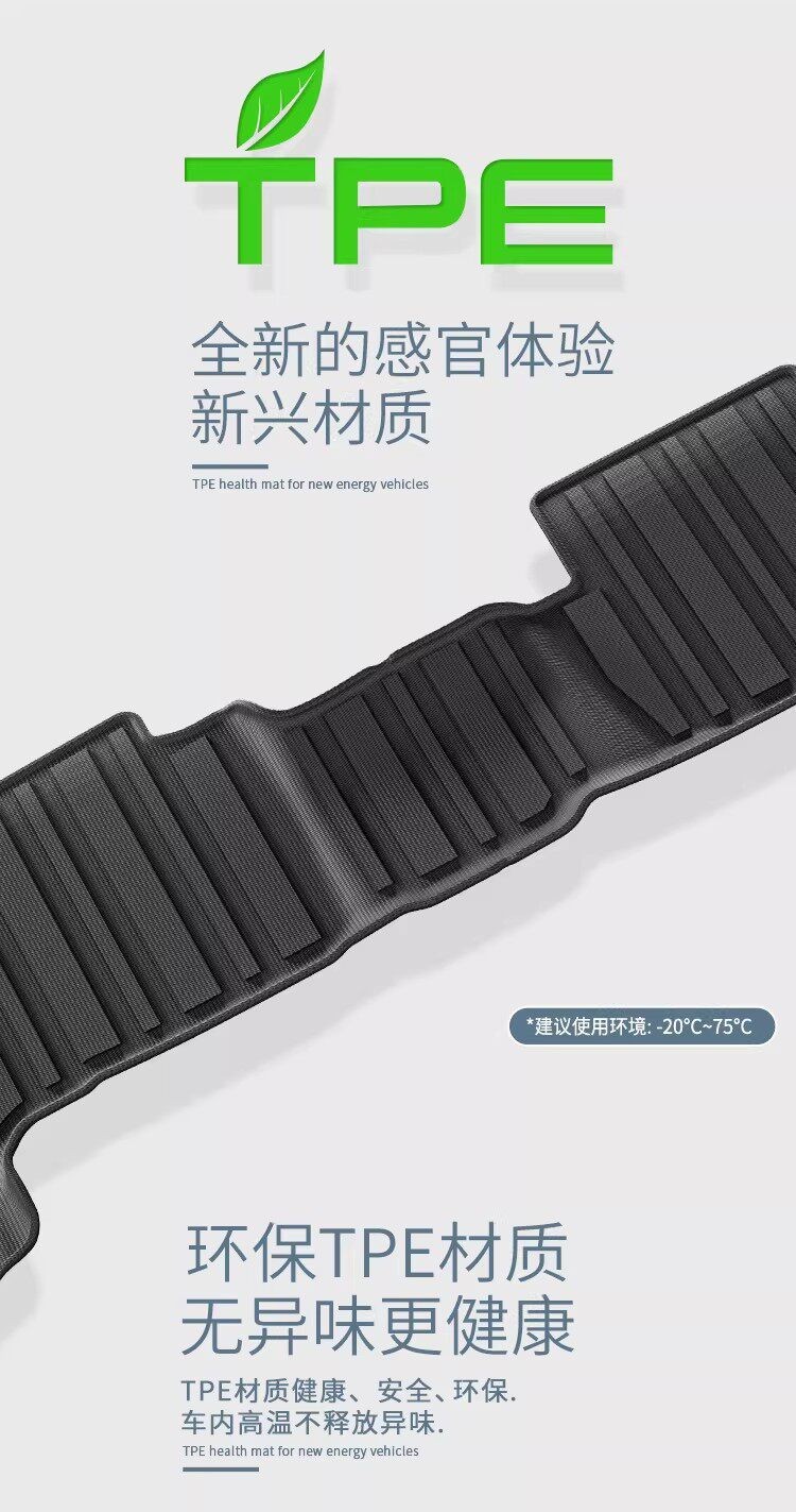 Suitable for Toyota Land Cruiser Lc200 Floor Mats Tpe Waterproof Trunk Mat Land Cruiser Car Accessories