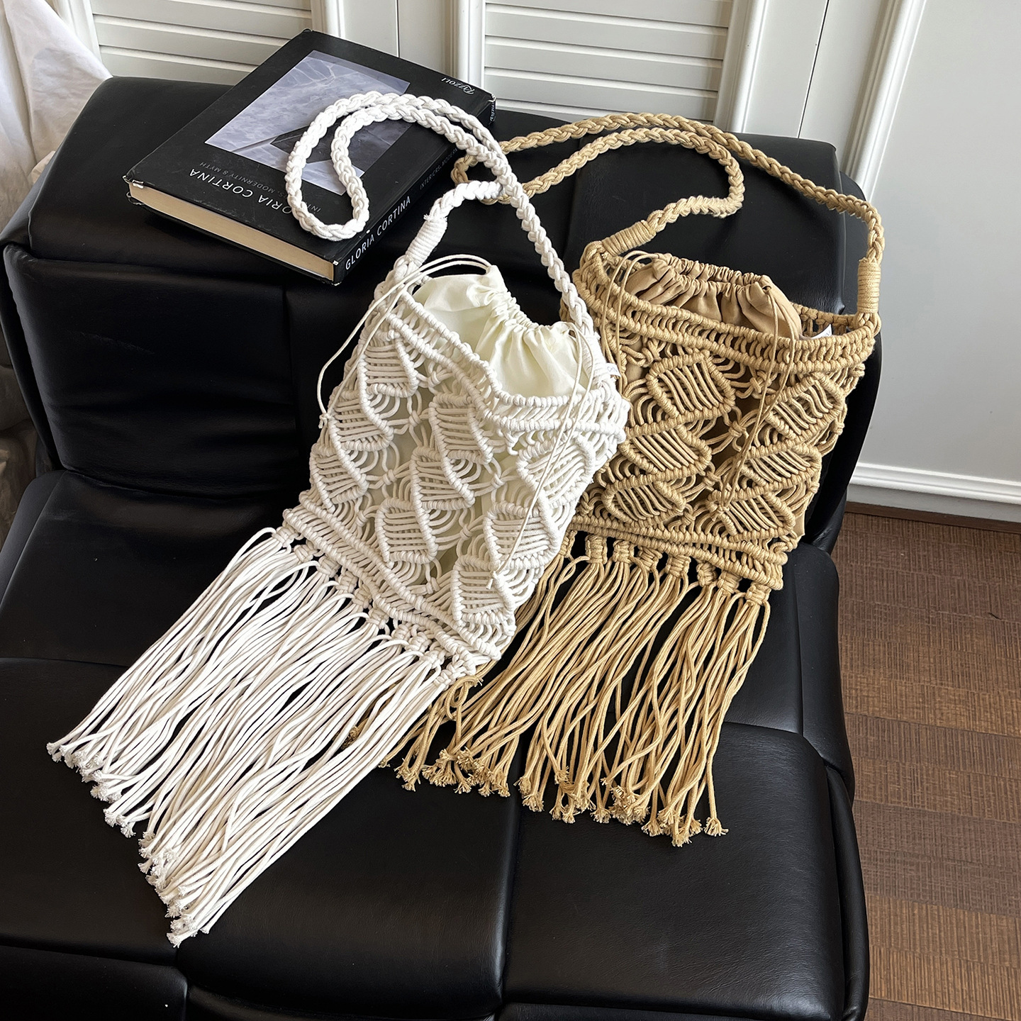 2026 nueva bolsa de hombro de vacaciones en la playa, bolsa de algodón diaria, mochila de gran capacidad image 5