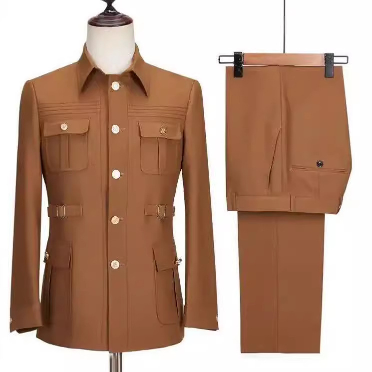 Amazon's New Men's Suit Set 2-Piece Slim-Fit Suit Wedding Prom Dress Business Suit Set