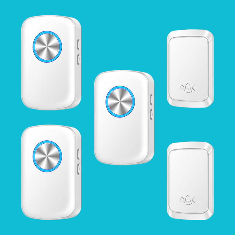 自发电不用电池家用电子无线门铃远距离遥控门铃智能二拖三防水铃