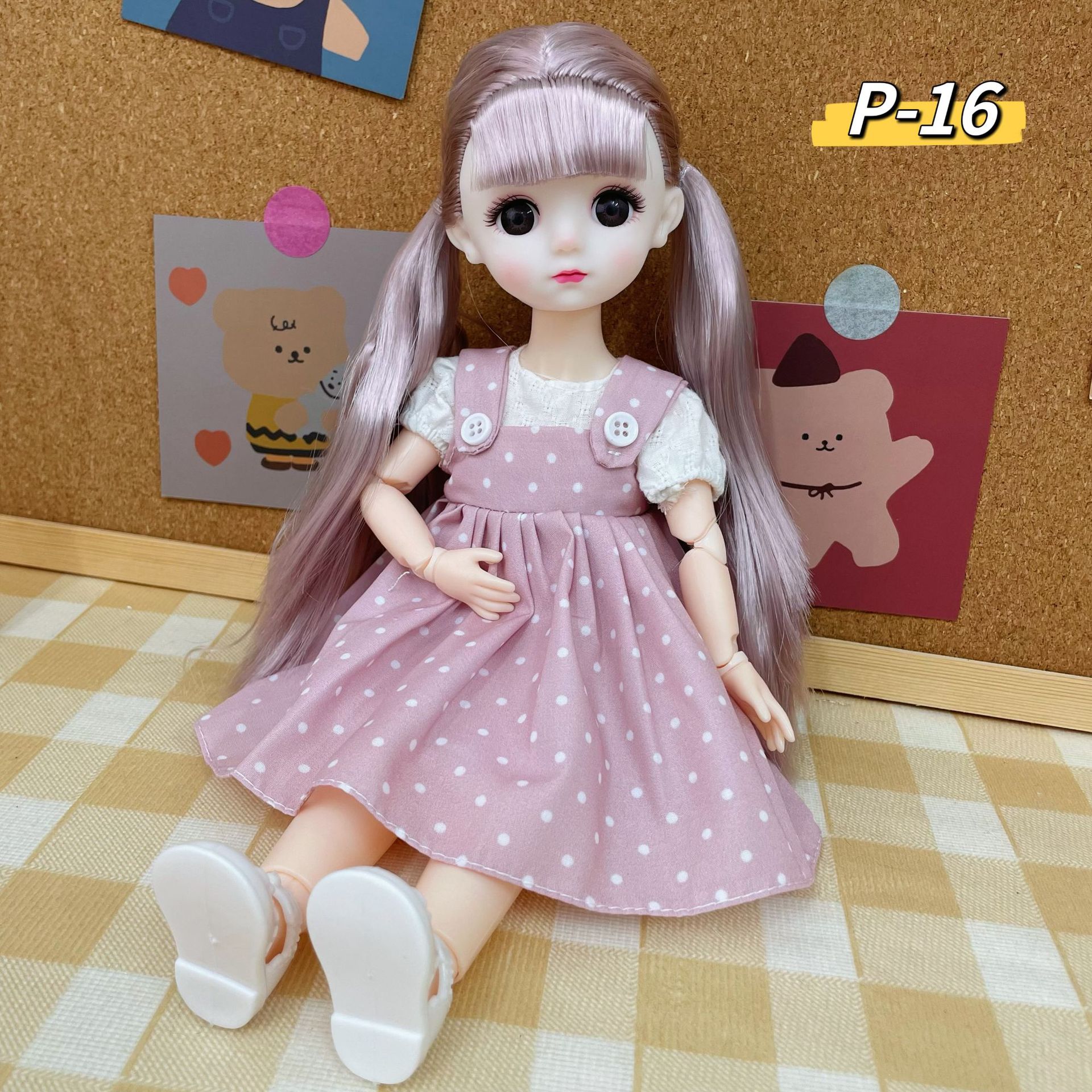 Boneca bjd princesa 30cm com 6 articulações presente aniversário_voghion.com
