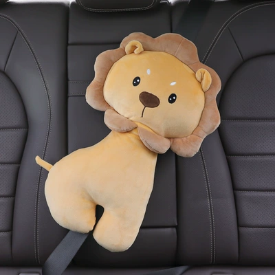 Seat belt shoulder pad: Shoulder Cover Creative Cute Anti-Lime - pineapple-sauce-lion-large