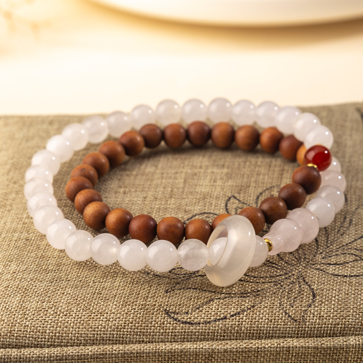 6mm 백단백옥 이중원형