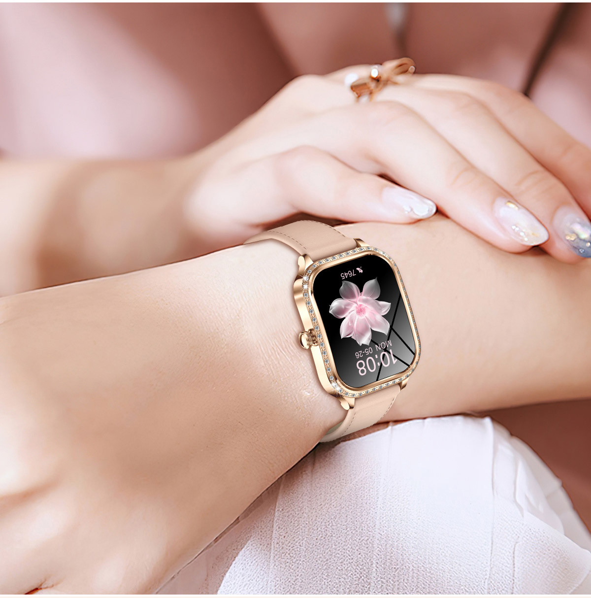 Smartwatch For Women Heart Rate And Blood Pressure Fitness Tracker_voghion.com