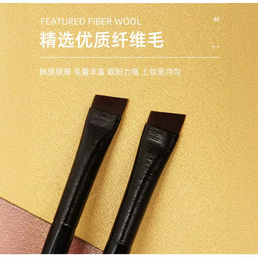 Hoja delineador de ojos cepillo de CEJA cepillo de cabeza plana delineador de ojos portátil lápiz pincel de maquillaje herramientas de belleza