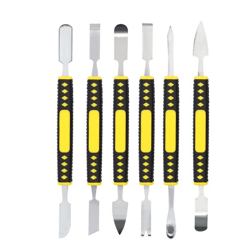 6-piece set of injection molded metal stainless steel crowbar shell opening tool mobile phone disassembly warp crowbar telecommunications repair