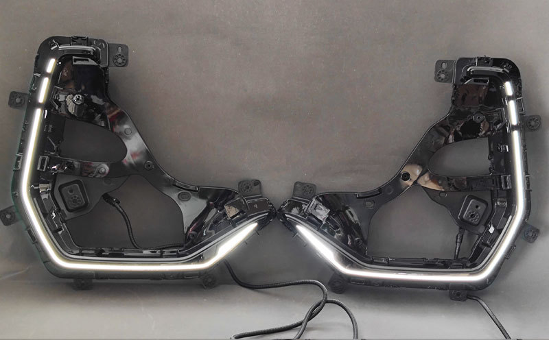 Suitable for 24-26 Models of Geely Galaxy E5 Proton Emas7 Daytime Running Lights Front Bumper Lights Modified Led Tiger Whisker C-Type Lights